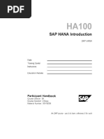 HA100 - SAP HANA Introduction (Col99)