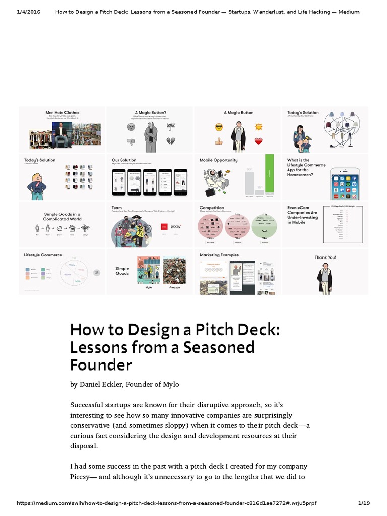 How To Design A Pitch Deck - Lessons From A Seasoned Founder - Startups ...
