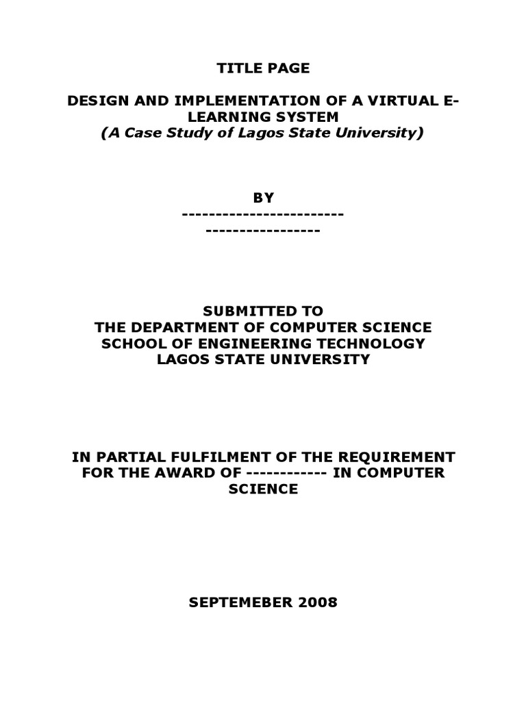 Virtual E-Learning System Design | PDF | Educational Technology ...