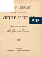 ''Dicţionar Aghiografic Cuprindȇnd Pe Scurt Vieţile Sfinţilor''-Pr - Prof - DR - Gherasim - Timus-1898