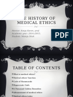 The History of Medical Ethics