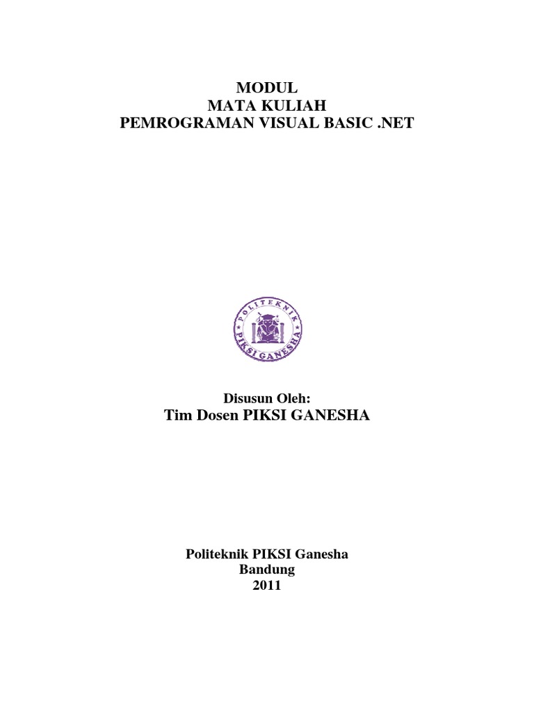 Modul Visual Basic | PDF | Komputer