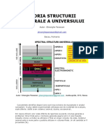 Teoria Structurii Spectrale A Universului