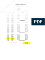 ME 218 Combined Schedule: Date Day Experiment Viva