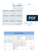 2014 Calendar With Event Planner v2