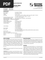 System Sensor B112LP - Installation Manual