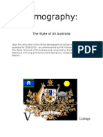 Demography:: The State of All Australia