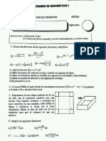 Examen Matematicas I Integrales+Aplic. 21-06-12