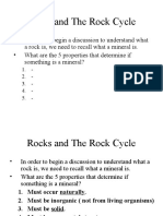 Three Rock Types and The Rock Cycle
