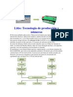 Litio - Tecnología de Produccion y Numeros