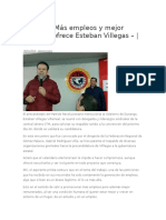 06.01.16 Más empleos y mejor pagados ofrece Esteban Villegas 