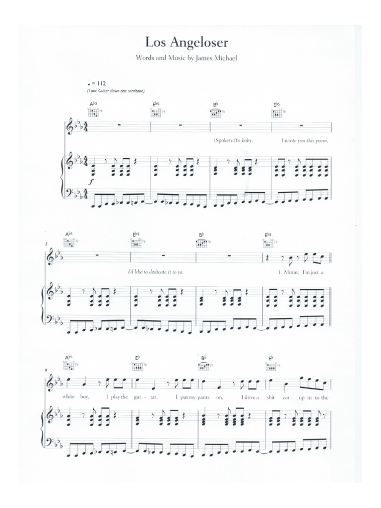 Meat Loaf Los Angeloser Sheet Music PDF