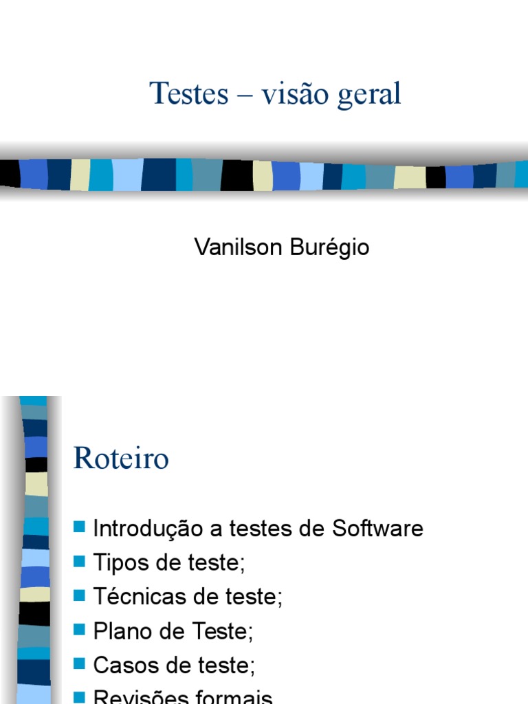 Guia Completo de Testes de Software | PDF | Programas | Engenharia de ...