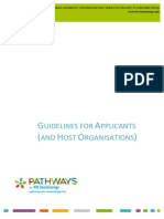 Guidelines For Applicants and Host Organisations v2.3