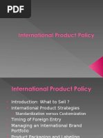 International Product Policy