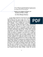 Los Orgenes de La Iglesia de Roma y El Martirio de Pedro y Pablo 0