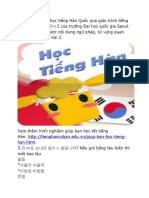 Tiếng Hàn Sơ Cấp - Giáo Trình SNU 한국어2 Bài 3