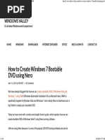How To Create Windows 7 Bootable DVD Using Nero Burning ROM