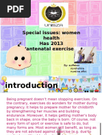 Special Issues: Women Health Has 2013 Antenatal Exercises': By: Zullfakar Norshahira Nurdina Afini