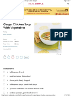 Ginger Chicken Soup With Vegetables: Ingredients