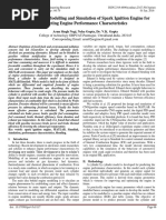 Mathematical Modelling and Simulation of Spark Ignition Engine For Predicting Engine Performance Characteristics