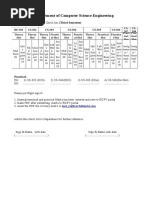 Department of Computer Science Engineering: Practical