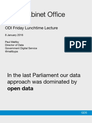 Friday Lunchtime Lecture Open Data And The Government Data