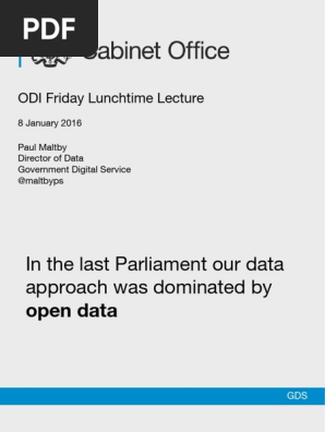 Friday Lunchtime Lecture Open Data And The Government Data