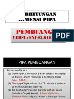 Perhitungan Ukuran Pipa Buang M. SNI 2000 Ok