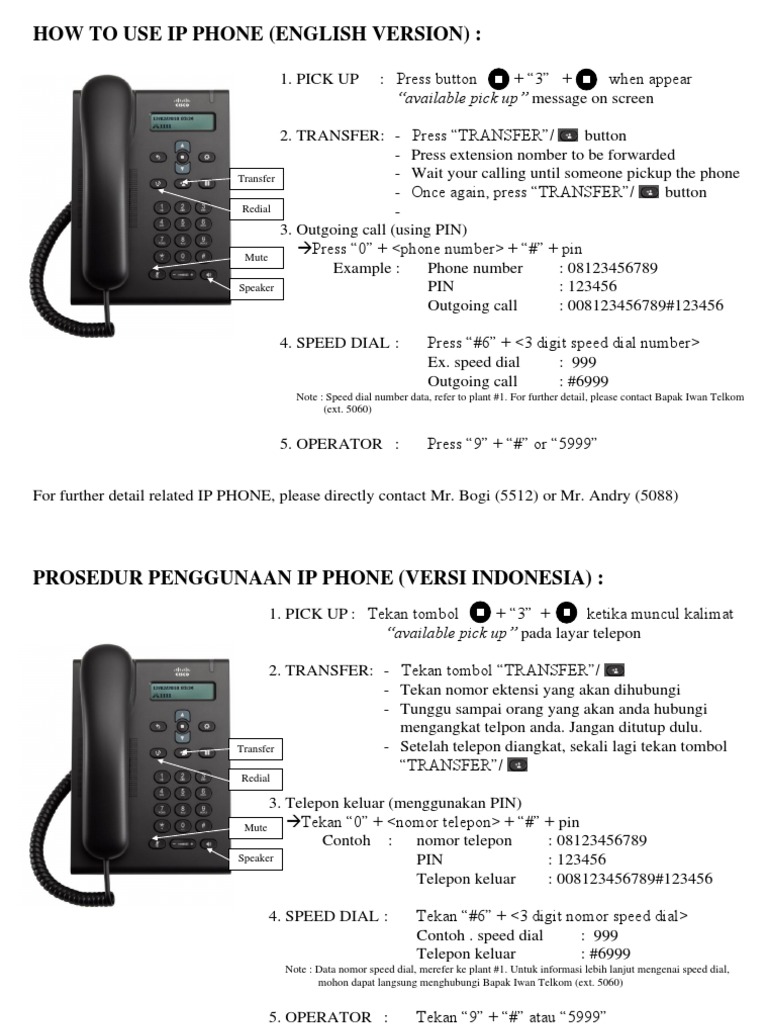 IP Phone Usage Instructions | PDF