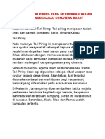 Asal Usul Tari Piring Yang Merupakan Tarian Adat Minau Kabau Sumatera Barat