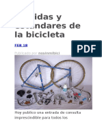 Medidas y estándares bicicleta: cuadro, ruedas, transmisión