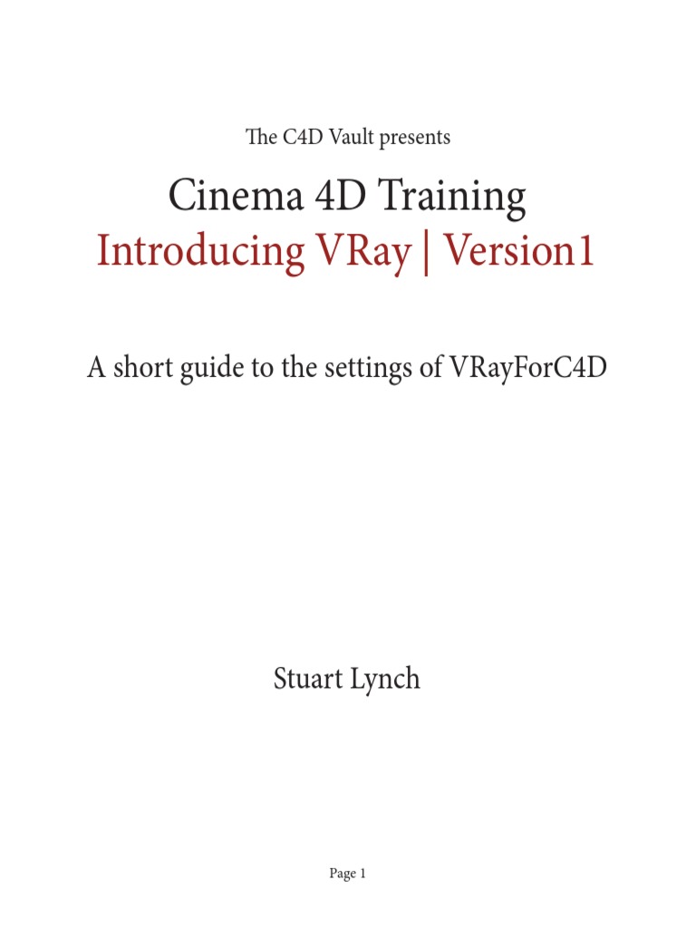 Vray Tutorial | PDF | Rendering (Computer Graphics) | Texture Mapping