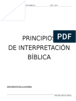 Principios de Interpretacion Biblica