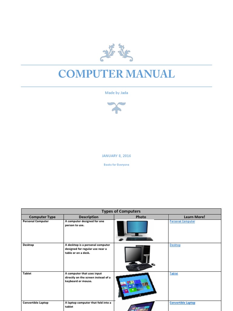 Types of Computers Explained | PDF