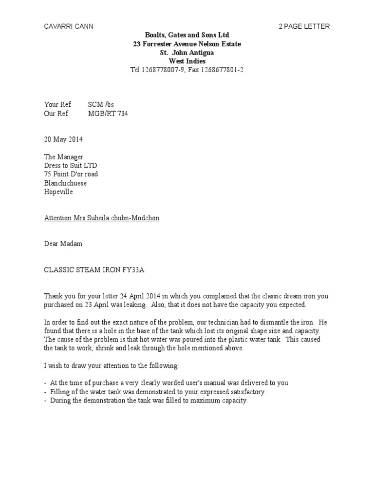 EDPM 2-Page Letter Sample | PDF
