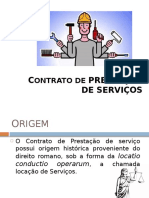 Contrato de Prestação de Serviço e Empreitada