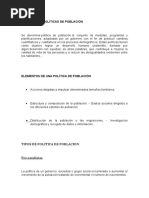 Políticas de Población