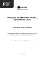 Projecto de uma Ponte Pedonal entre Porto e Gaia