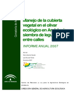 Cubiertas Vegetales en Olivar -Legumbres