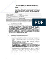 Informe Tecnico Fe y Alegria