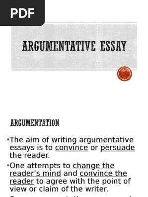 Argumentative Essay