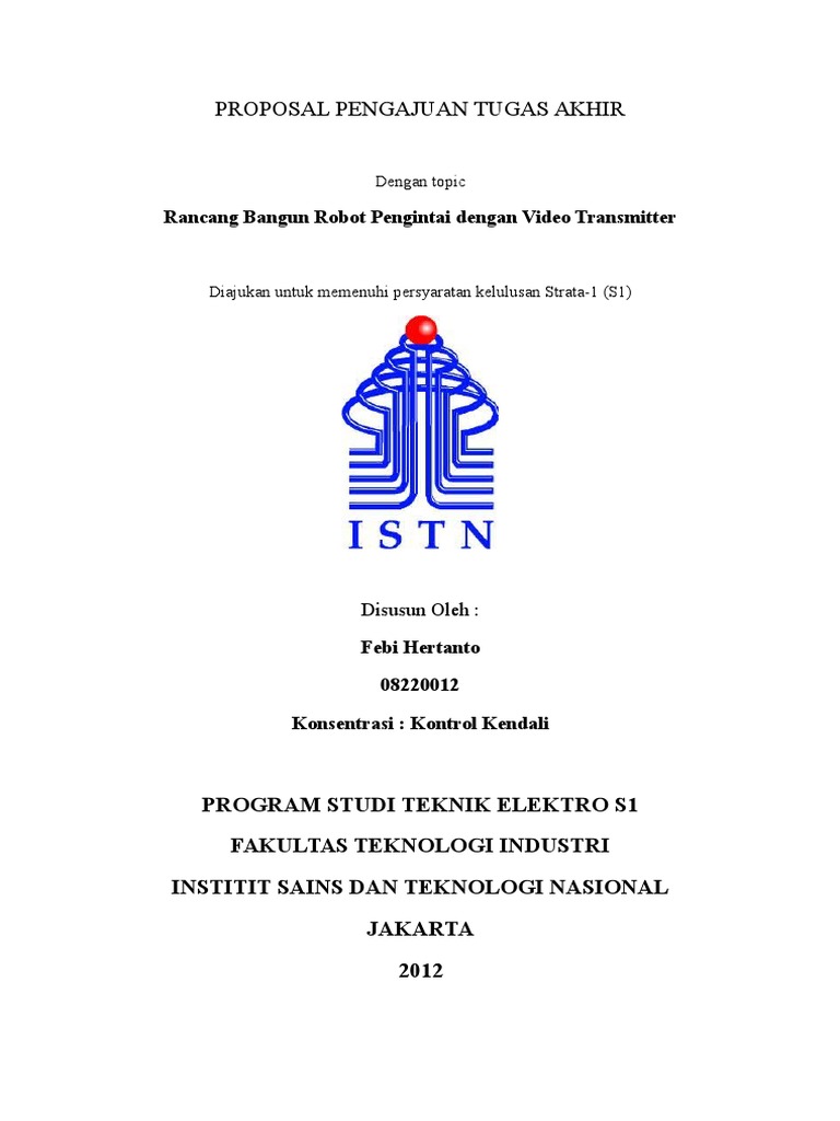 Proposal Pengajuan Tugas Akhir