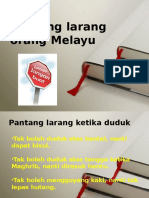 Pantang Larang Orang Melayu