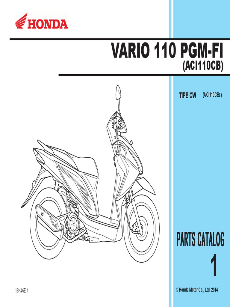 Part Catalog New Honda Vario FI