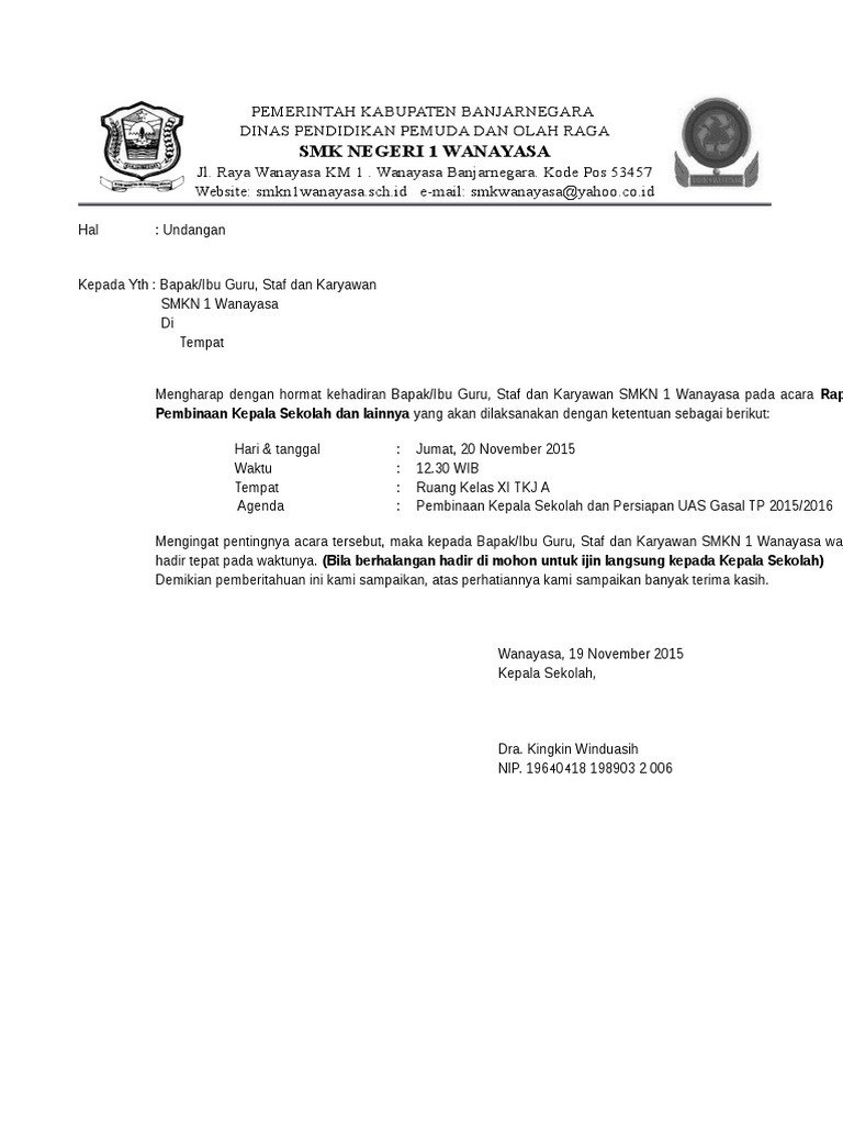 Prescottmonstercross: Contoh Undangan Rapat Grup Wa