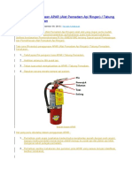 Tata Cara Penggunaan APAR (Alat Pemadam API Ringan) - Tabung Pemadam Kebakaran