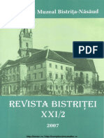 Revista Bistritei XXI 2 2007