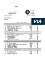 First Year Medicine English Section