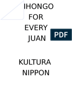 Nihongo FOR Every Juan